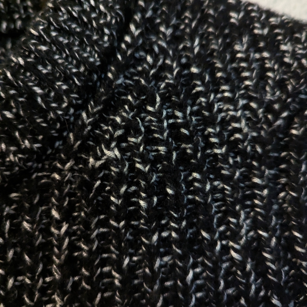 ATHLETA Sierra Wool Blend Crew Sweater Small Black Marl - Picture 4 of 8